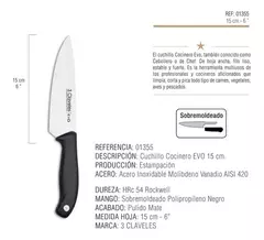 Set cuchillos 3 CLAVELES - Gastronomia Graffi