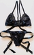 Conjunto Lingerie Com Fita Sexy Sem Bojo - Cerejas Apimentadas