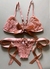 Conjunto Lingerie Com Fita Sexy Sem Bojo