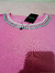 T shirt rosa com pedrarias - comprar online