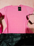 T-shirt basica rosa na internet