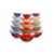 Set 5 Bowls Recipientes Vidrio Con Tapa Heladera Microondas