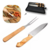 Set Parrillero Tenedor/Cuchillo con Estuche