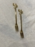 Mini Tenedor Hojas Gold postre, picadas Set X 6 Acero Dorado - Gonline