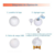 Lámpara Luna: cambia de color, recargable por USB, humidificador (13Cm) - BIG BOSS