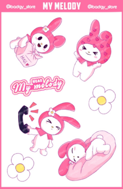 My melody planilla grande 10 x 15 cm