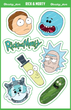 Rick & Morty planilla grande 10 x 15 cm