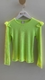 Blusa Canelada Verde Lima