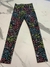 Legging Floreada Preta