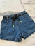 Short Jeans com Cinto Colorido