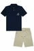 Conjunto Camiseta Polo E Bermuda