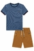 Conjunto Camiseta e Bermuda Camel