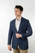 Blazer Linho Azul Xadrez