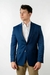 Blazer Azul Médio Microponto - comprar online