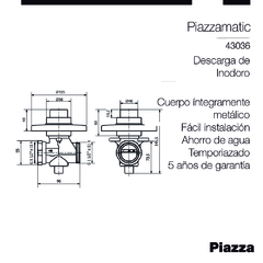 VALVULA DESCARGA DE INODORO MATIC - comprar online