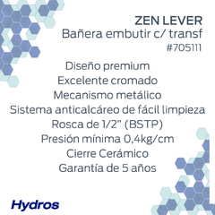 ZEN BAÑERA C/ TRANSF - comprar online