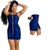 Vestido Azul Marinho com Botões: Elegância Náutica - comprar online