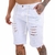 Bermuda Jeans Masculina Destroyed: Branca - comprar online