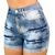 Short Jeans Feminino Cintura Alta com Lycra
