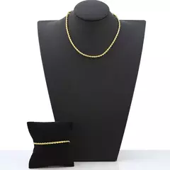 Pulseira Cordão Baiano 3mm Folheado a Ouro 18K - comprar online