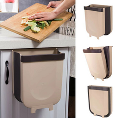 Cesto Tacho Basura Plegable Mesada Cocina Verduras Colgante