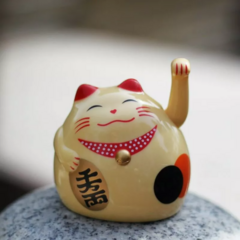 Gato De La Suerte Atrae Fortuna Dinero A Pila Maneki Neko