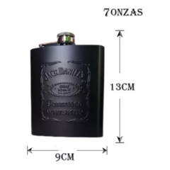 Petaca acero inoxidable negra JACK DANIEL'S - comprar online