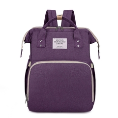 Mochila Maternal Bolso Cuna Bebe Cambiador Plegable Usb Con Red Mosquitero - tienda online