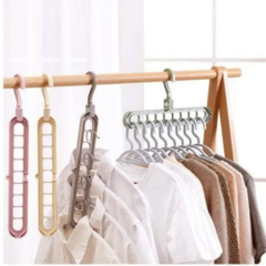 Percha Organizadora 9 Espacios Rebatible Ropa Placard Mágica - TotalMarket