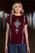 TSW29 - T-SHIRT FEMININA SELFF PRINT NAVAJO VINHO - comprar online