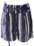 Imagem do Shorts Feminino Listrado, Crepe, Com bolso lateral, Cinto