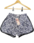 Shorts Feminino Estampado, Crepe, Com bolso lateral