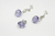 SW00002 Conjunto Swarovski piedra lila - Leandro Joyas