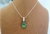 SW00007 Dije swarovski piedra verde