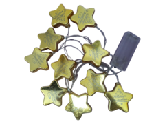 guirnalda 10 luces led estrellas merry christmas 2m. - tienda online