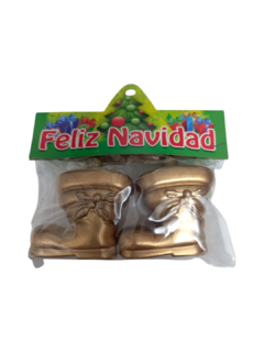 Bota adorno navideño 5x6cm. Varios colores - comprar online