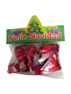 Bota adorno navideño 5x6cm. Varios colores