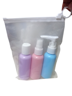 Organizador skincare recipientes x3