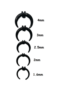 expansor bull negro acrílico - comprar online