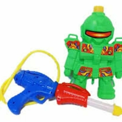 Pistola De Agua Con Mochila Robot.