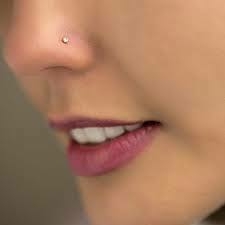 piercing recto cubic transp nariz acero quirúrgico