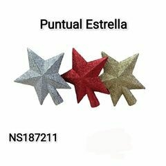 puntal estrella 10x12cm arbol decoracion anvideña.