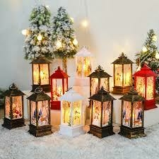 velas LED con forma de farol 13x5.5cm navideño adorno.