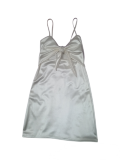 vestido nudo saten outlet sin cambio - comprar online