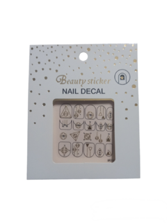 stickers nails varios modelos - comprar online