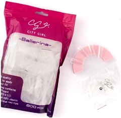 Tips Soft Gel En Bolsa Para Unas Ballerina x600pcs City Girl en internet