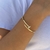 Bracelete prego cravejado | Ouro 18K - comprar online