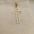 Pingente crucifixo vazado ouro18k | 2g