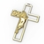 Pingente cruz face de cristo 30mm ouro 18k | - comprar online