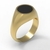 Anel pedra onix ouro 18k | 8 gramas - comprar online